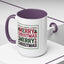 Christmas Mug - Merry Christmas Red Green & Black Text Trees Presents