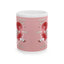 Chirstmas Mug - Pink Snowman Heart
