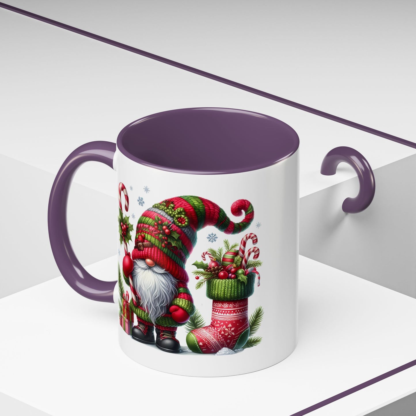 Christmas Mug - Gnome and Christmas Stocking
