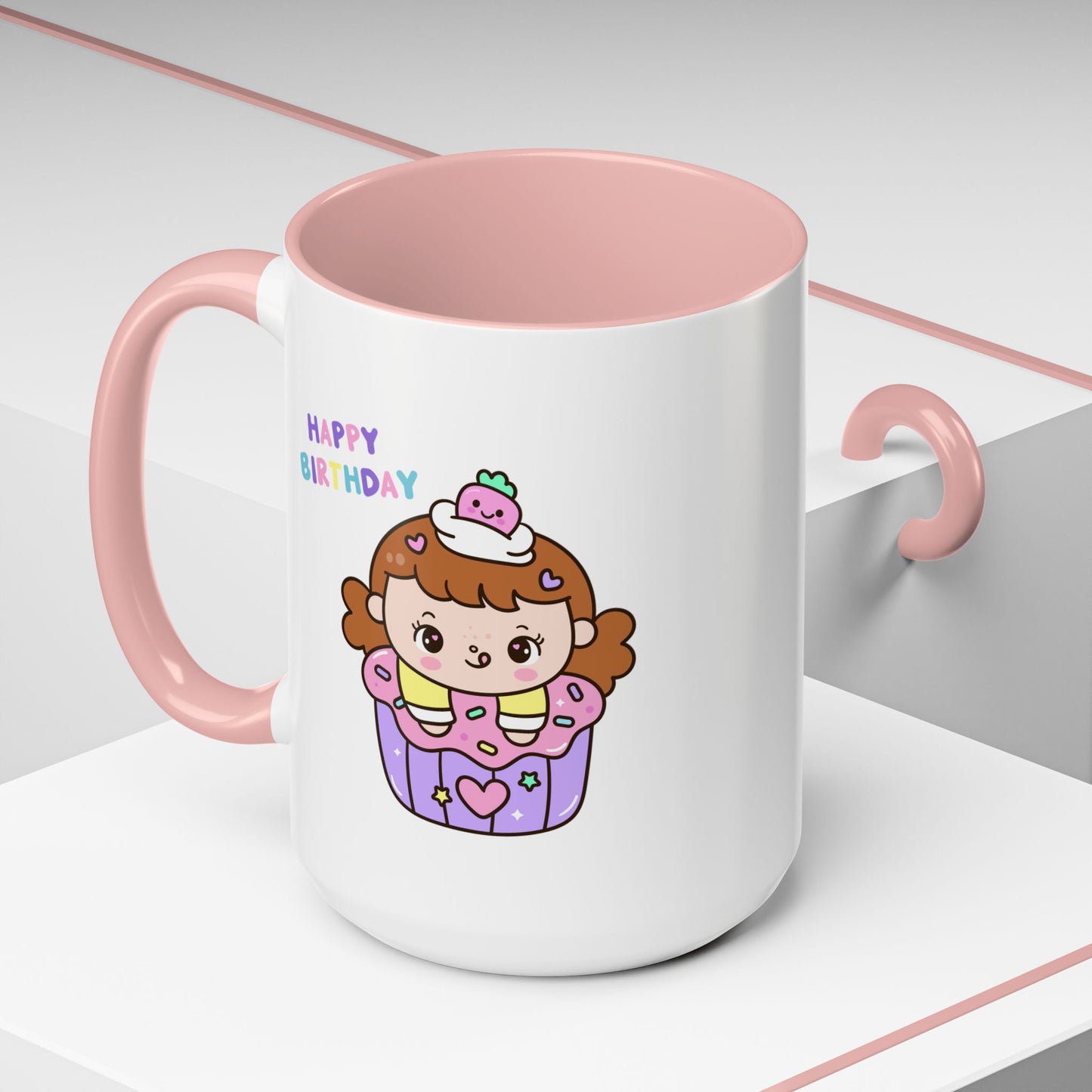 Birthday Mug - Cute Girl Cupcake
