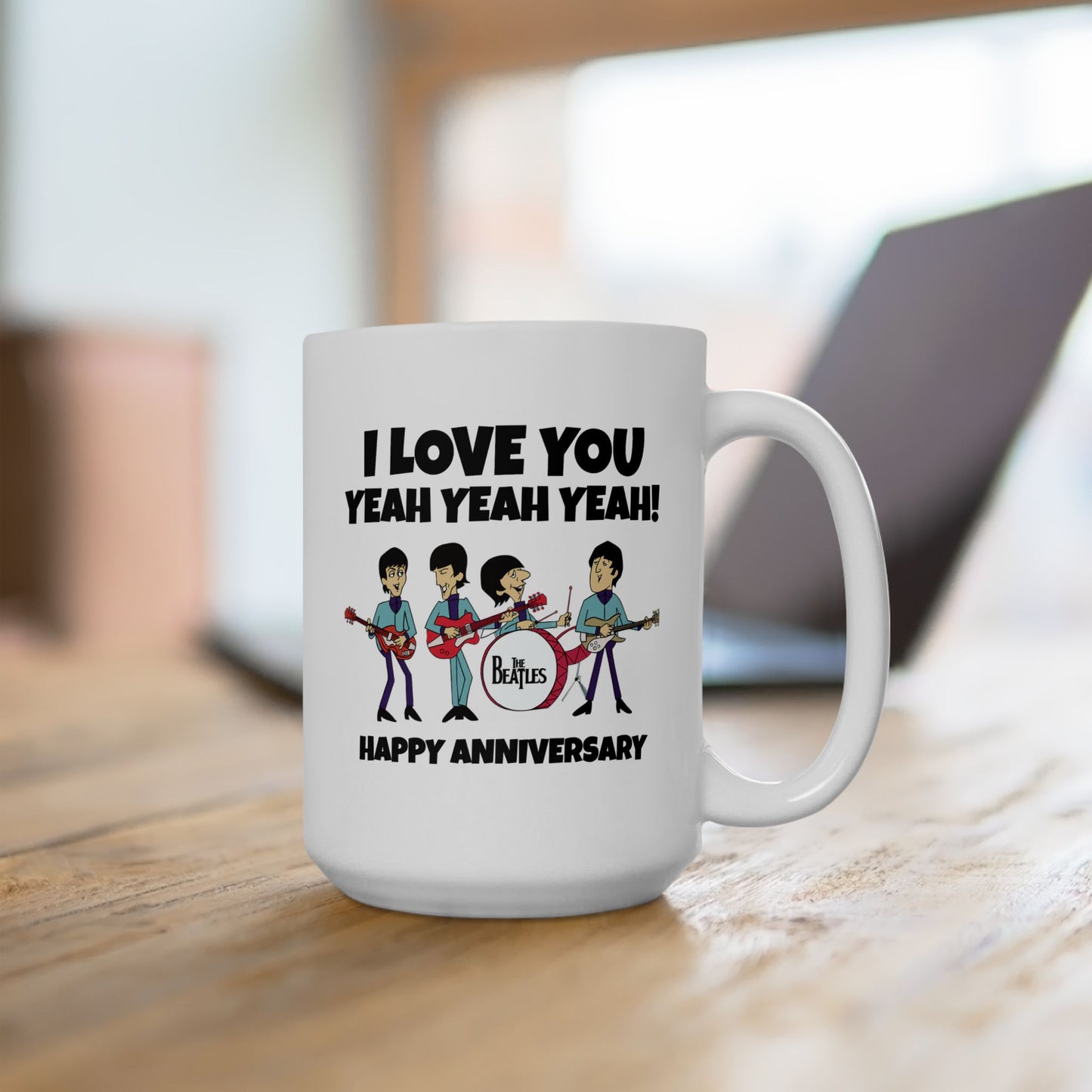 Anniversary Mug - I Love You Yeah Yeah Yeah
