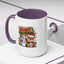 Christmas Mug - Merry Christmas Red & Green Text Reindeer Snowman