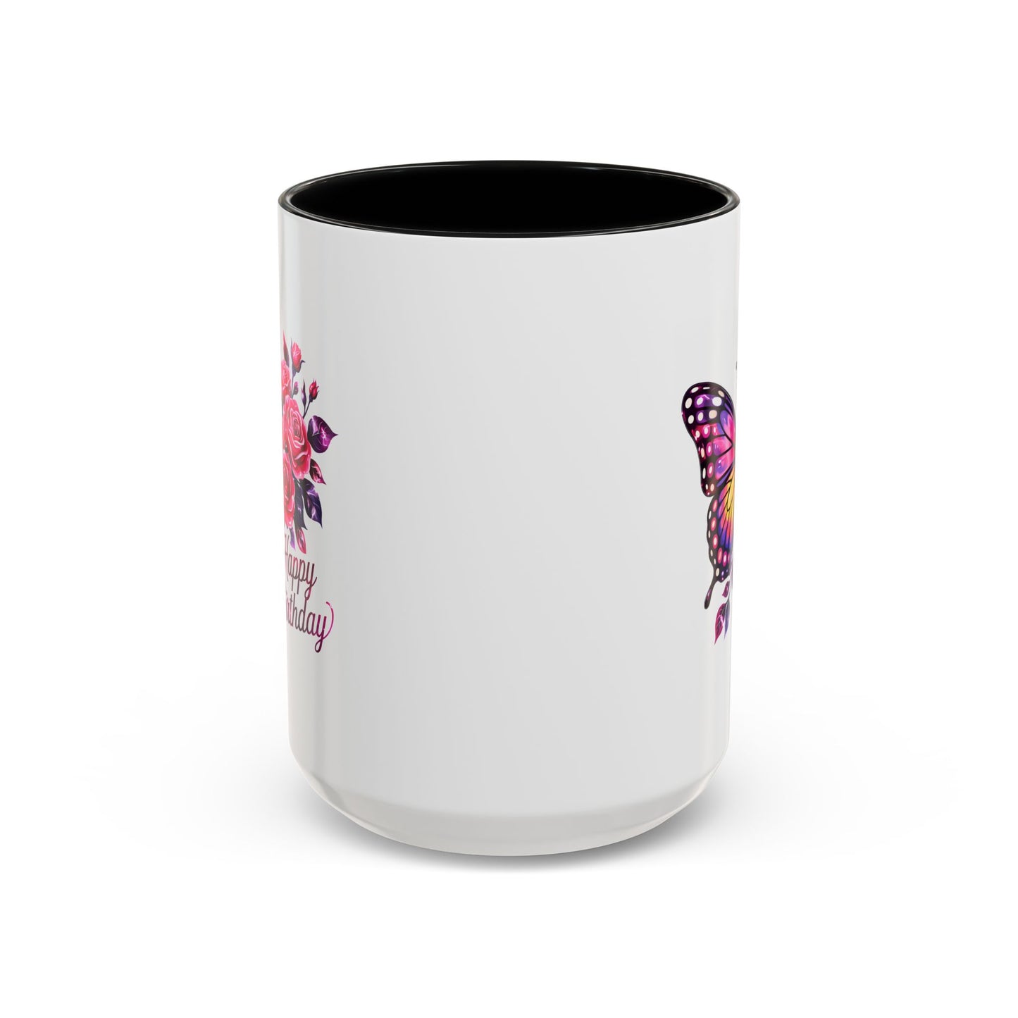 Birthday Mug - Butterfly Flowers