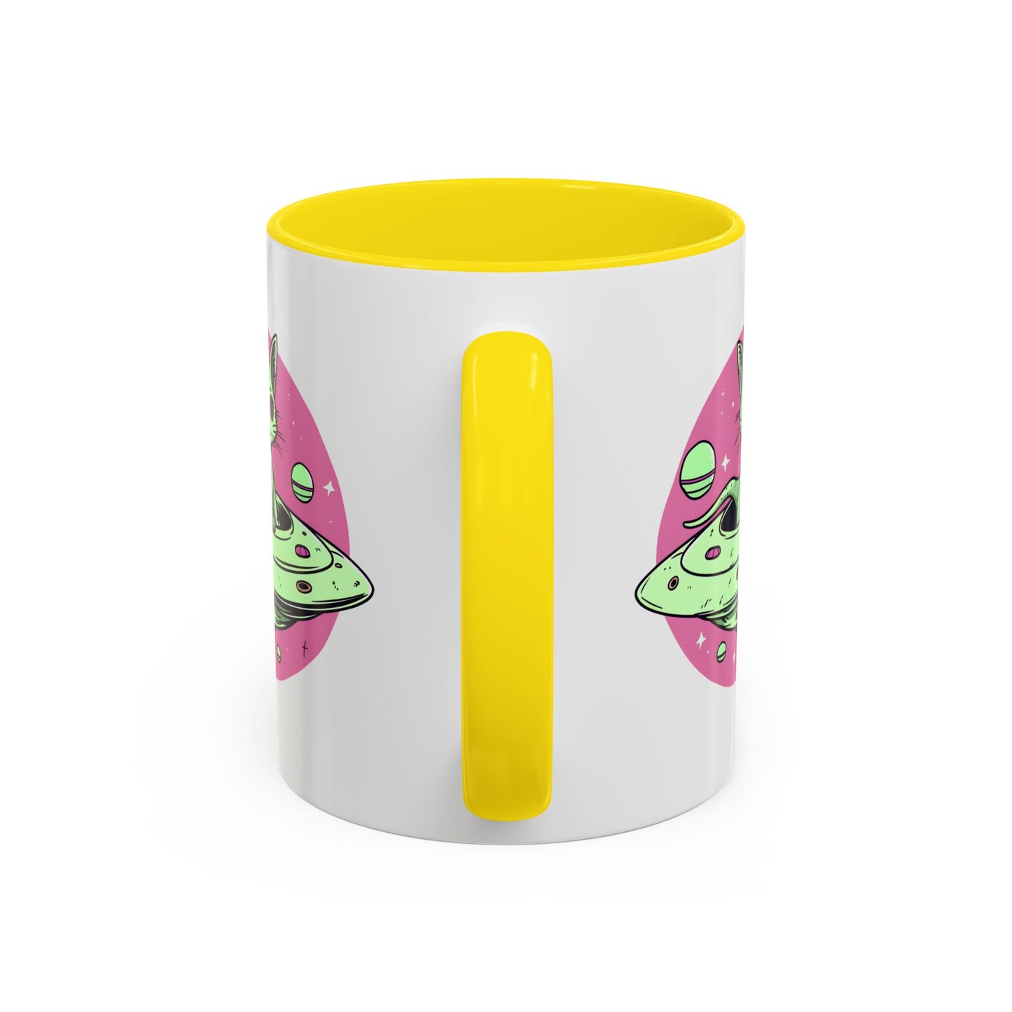 Alien Mug - Flying Saucer Cat