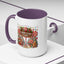 Christmas Mug - Candy Cane Lane White Text Ornaments Candy