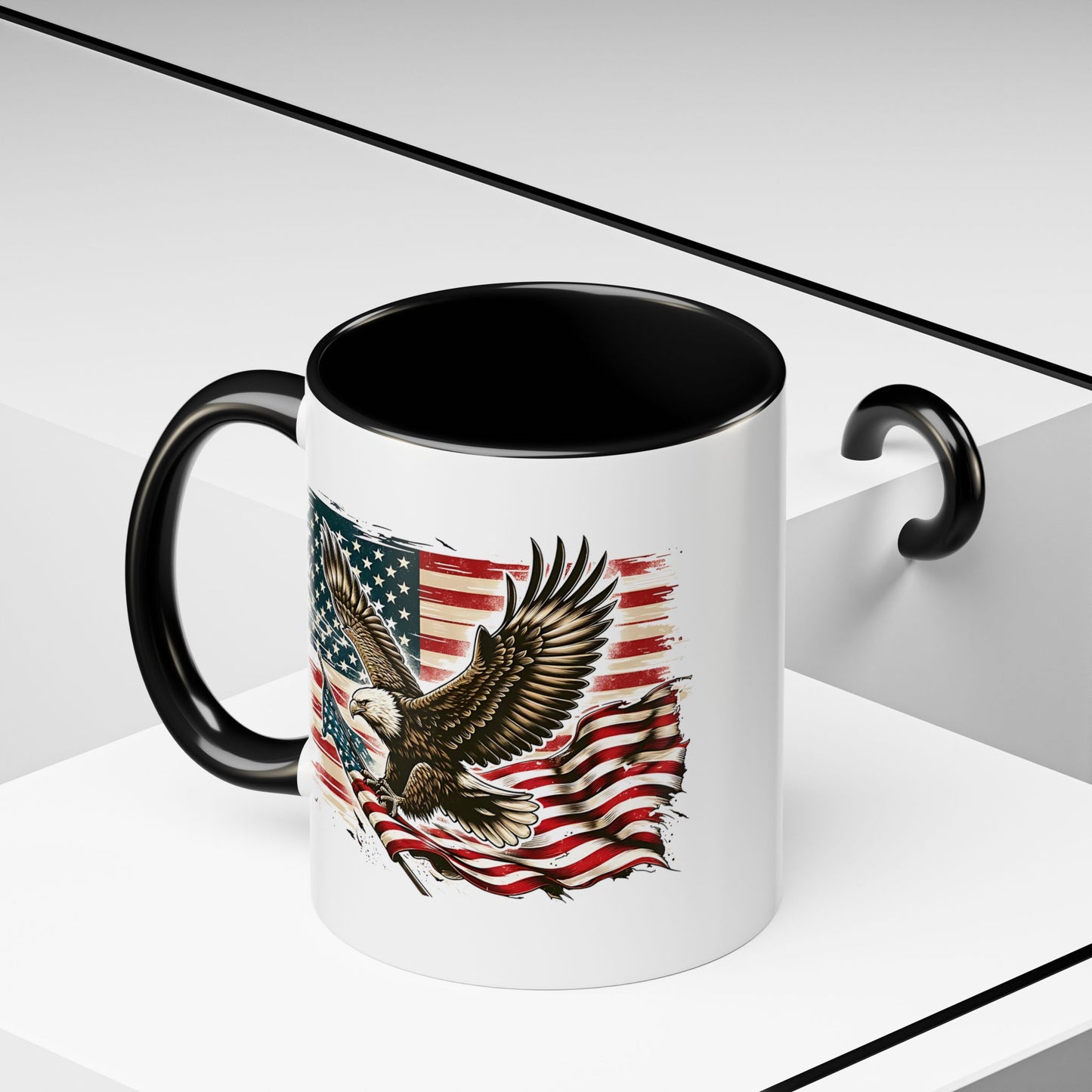4th of July Mug - American Bald Eagle Flag 9