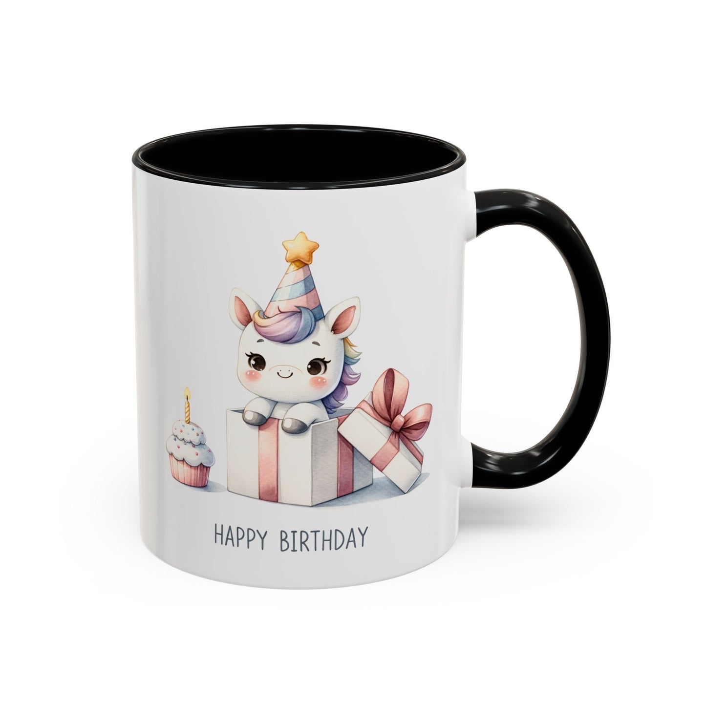 Birthday Mug - Unicorn With Present
