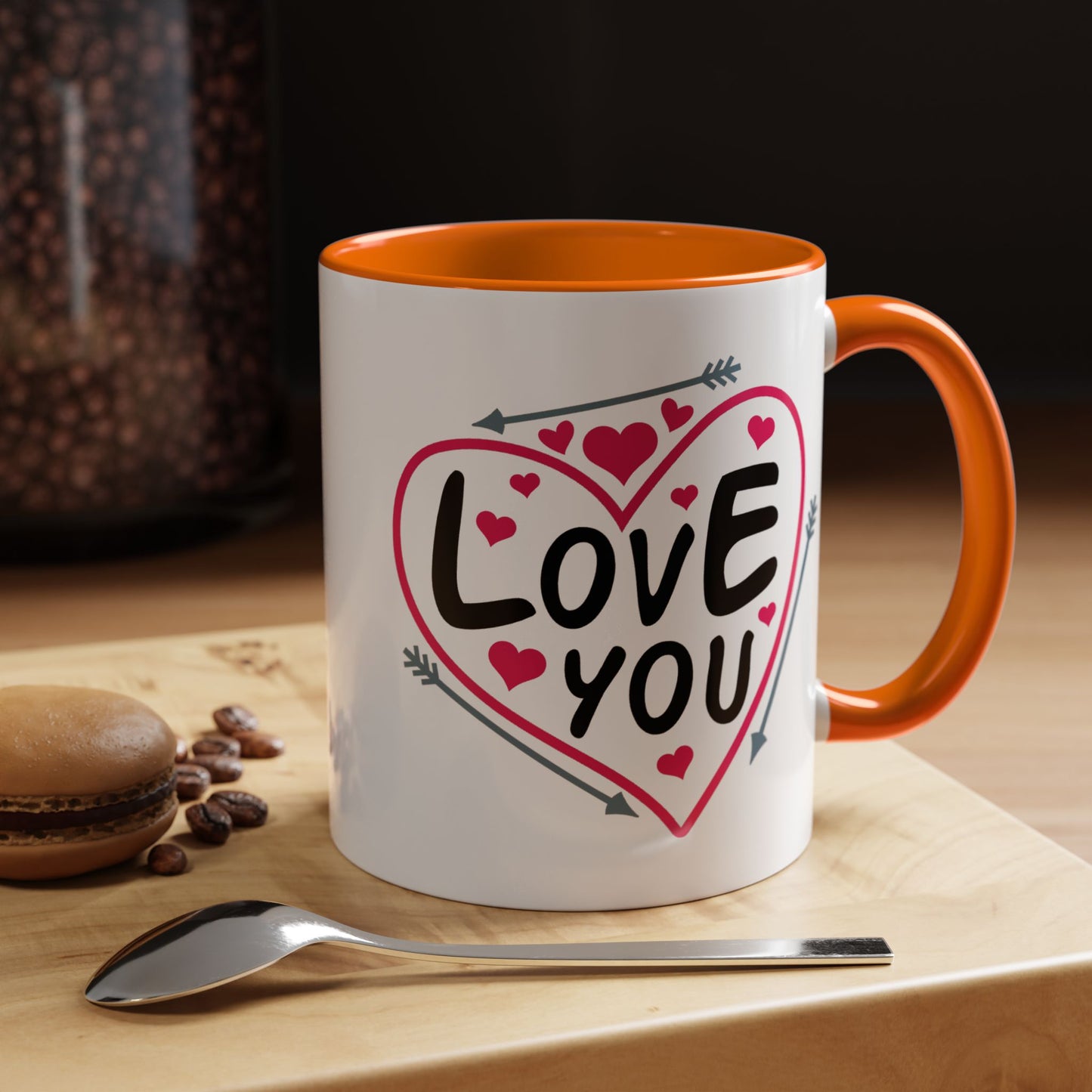 Valentine's Day Mug - Love You Heart Arrows