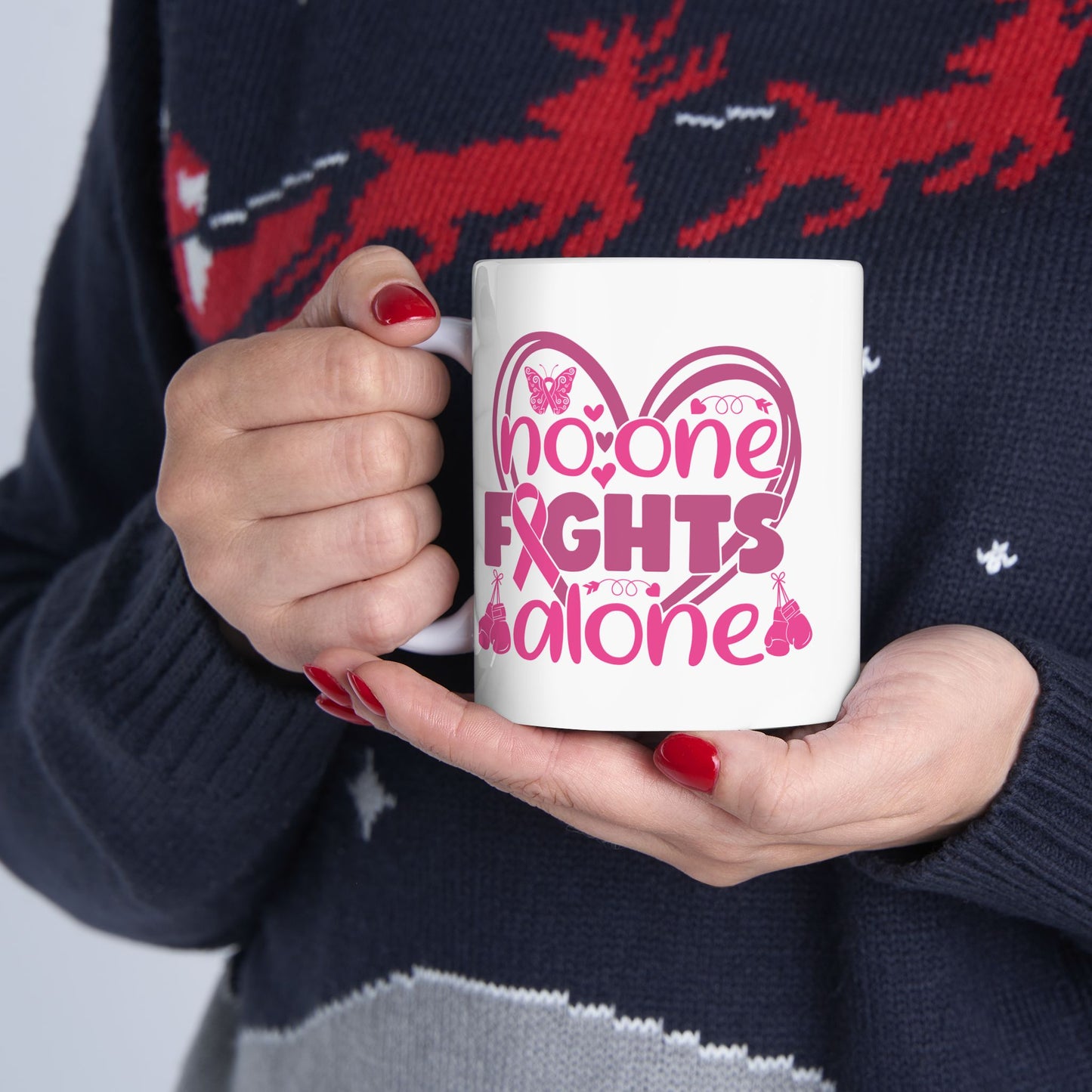 Support Mug - No One Fights Alone