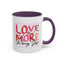 Wellness Mug - Love More Worry Less Frame