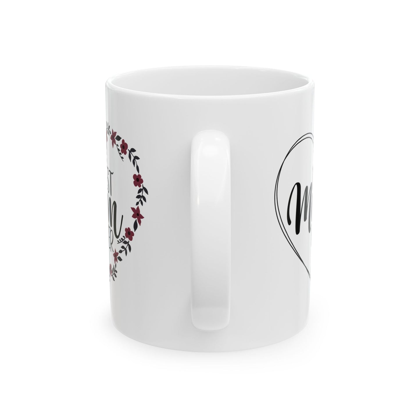 Mother's Day Mug - Best Mom Ever Heart Flower