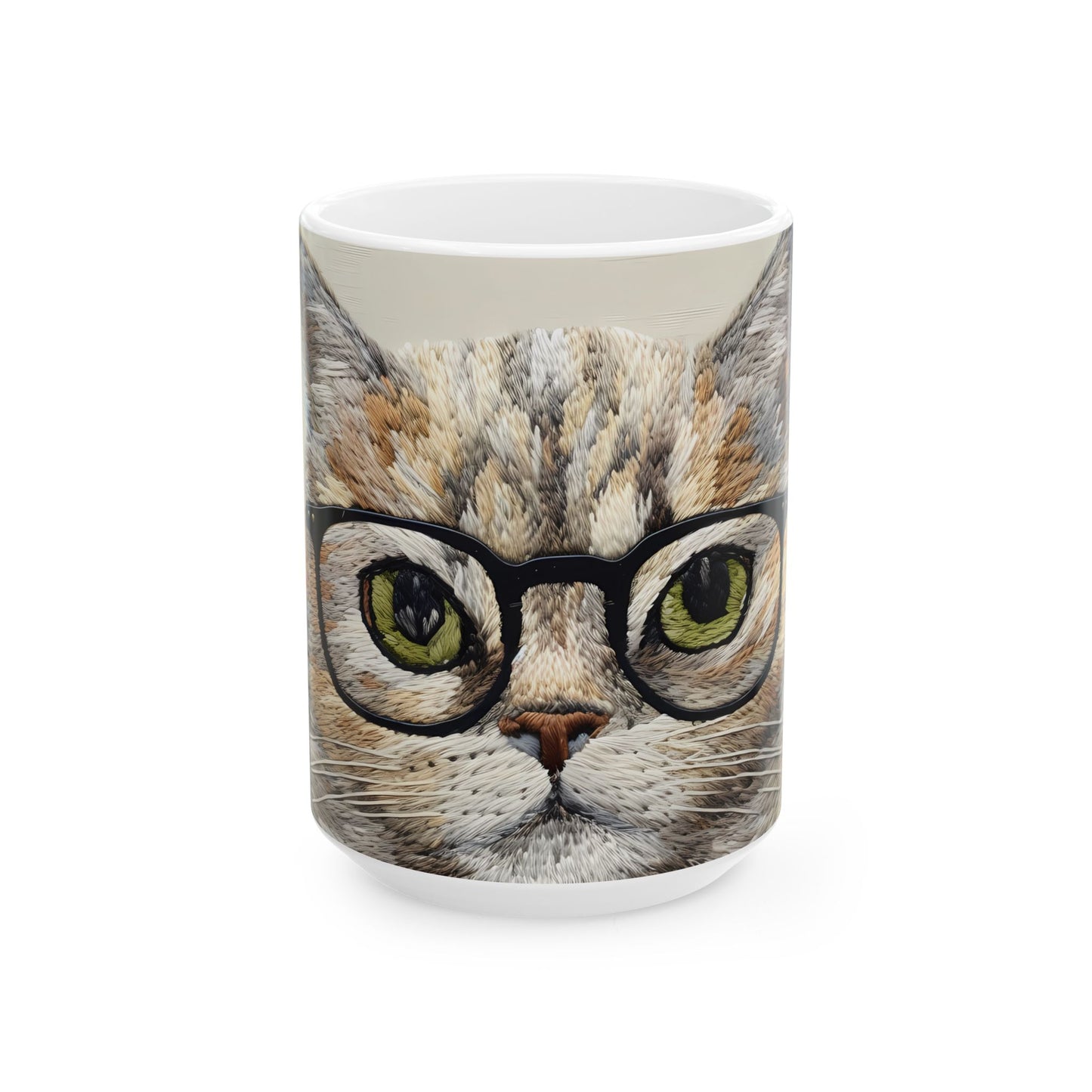 Artistic Mug - Felted Cat 5