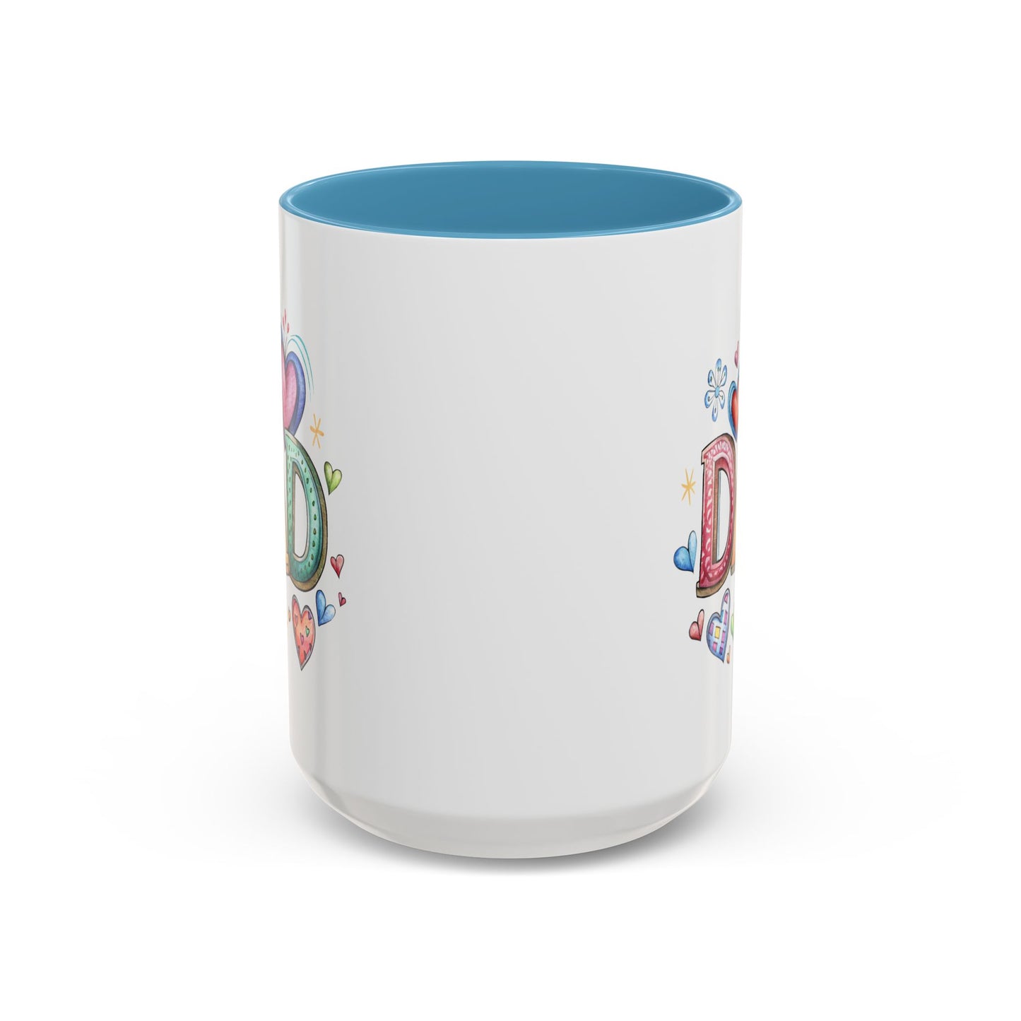 Father's Day Mug - Dad Hearts