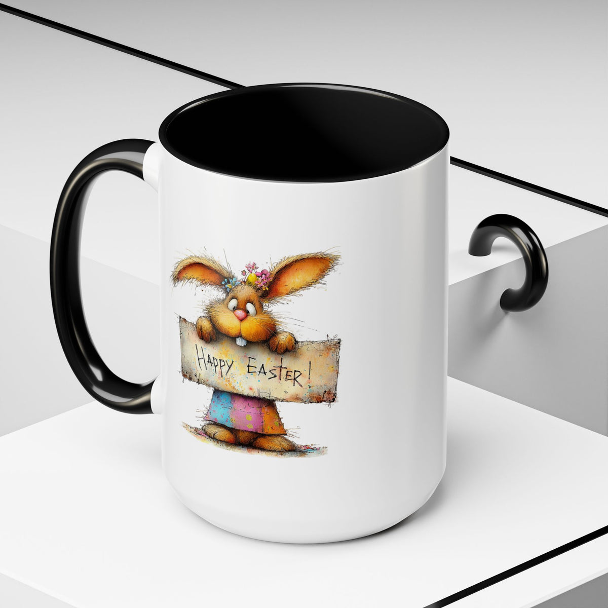 Easter Mug - Happy Easter Bunny Sign