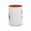 Christmas Mug - Merry Christmas Red Text Santa Tree Presents