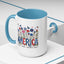 4th of July Mug - Floral America Patriotic