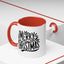 Christmas Mug - Merry Christmas Black Text Mistletoe