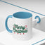 Christmas Mug - Merry Christmas Green Text Ornaments Candy Canes