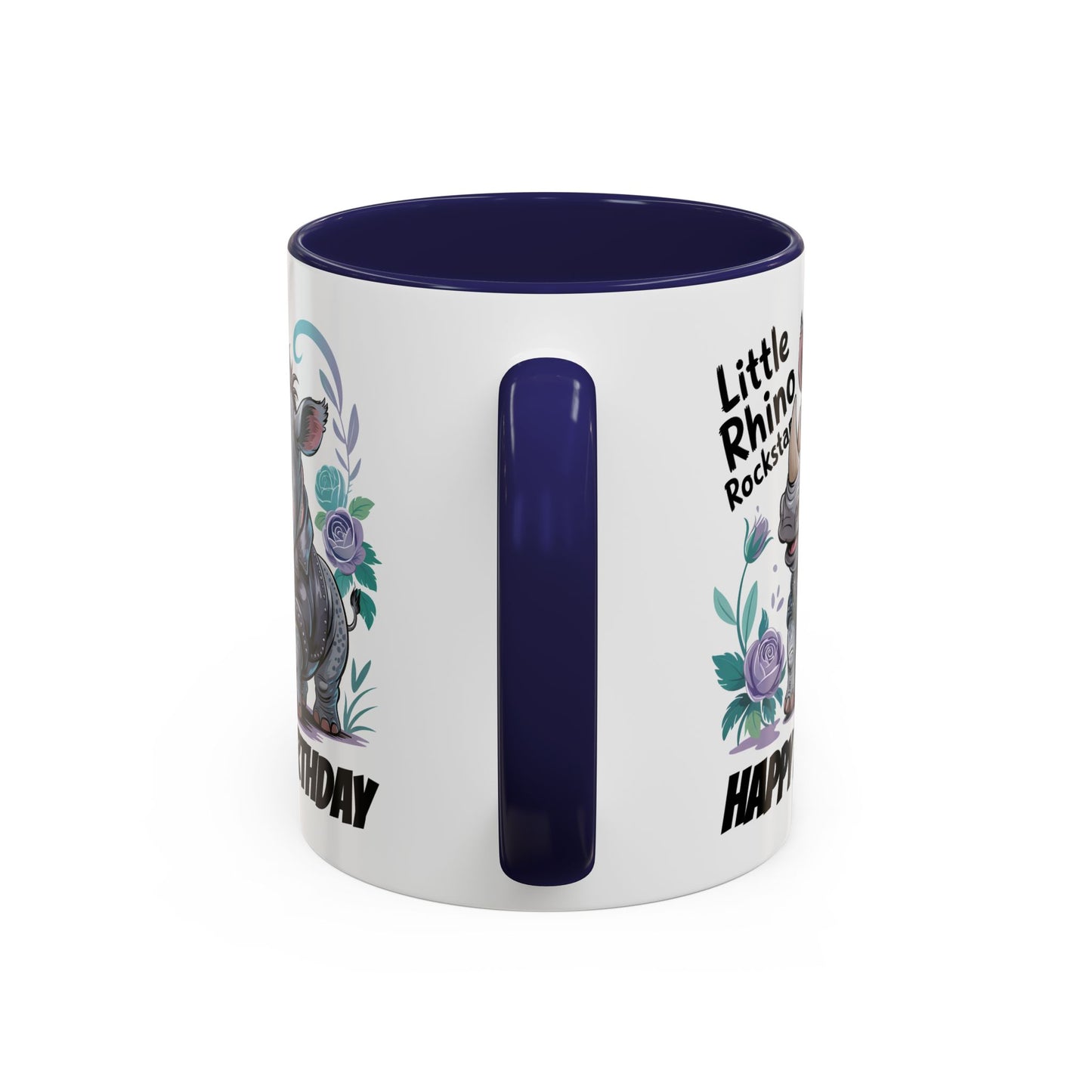 Birthday Mug - Happy Birthday Little Rhino Rockstar