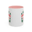 Christmas Mug - Merry Christmas and a Happy New Year Green & Red Text Trees Stars