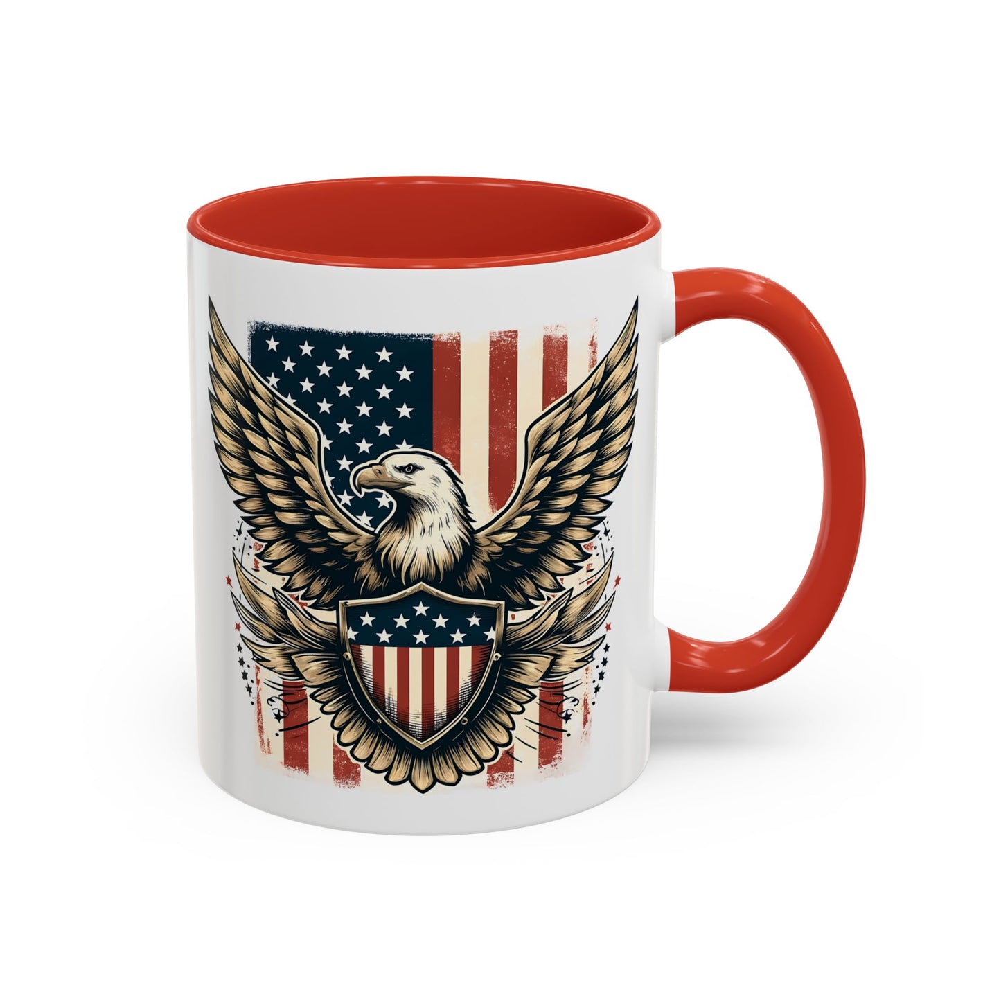 4th of July Mug - American Bald Eagle Flag 9
