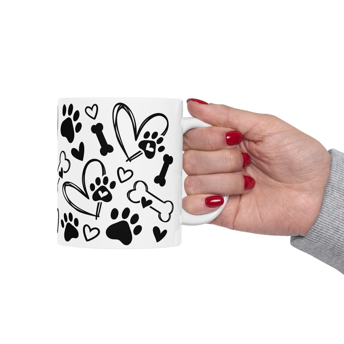 Animal Mug - Dog Paws & Bones