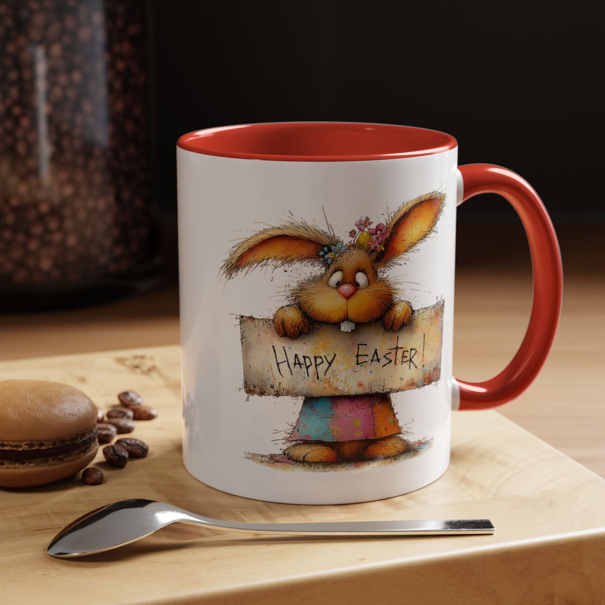 Easter Mug - Happy Easter Bunny Sign