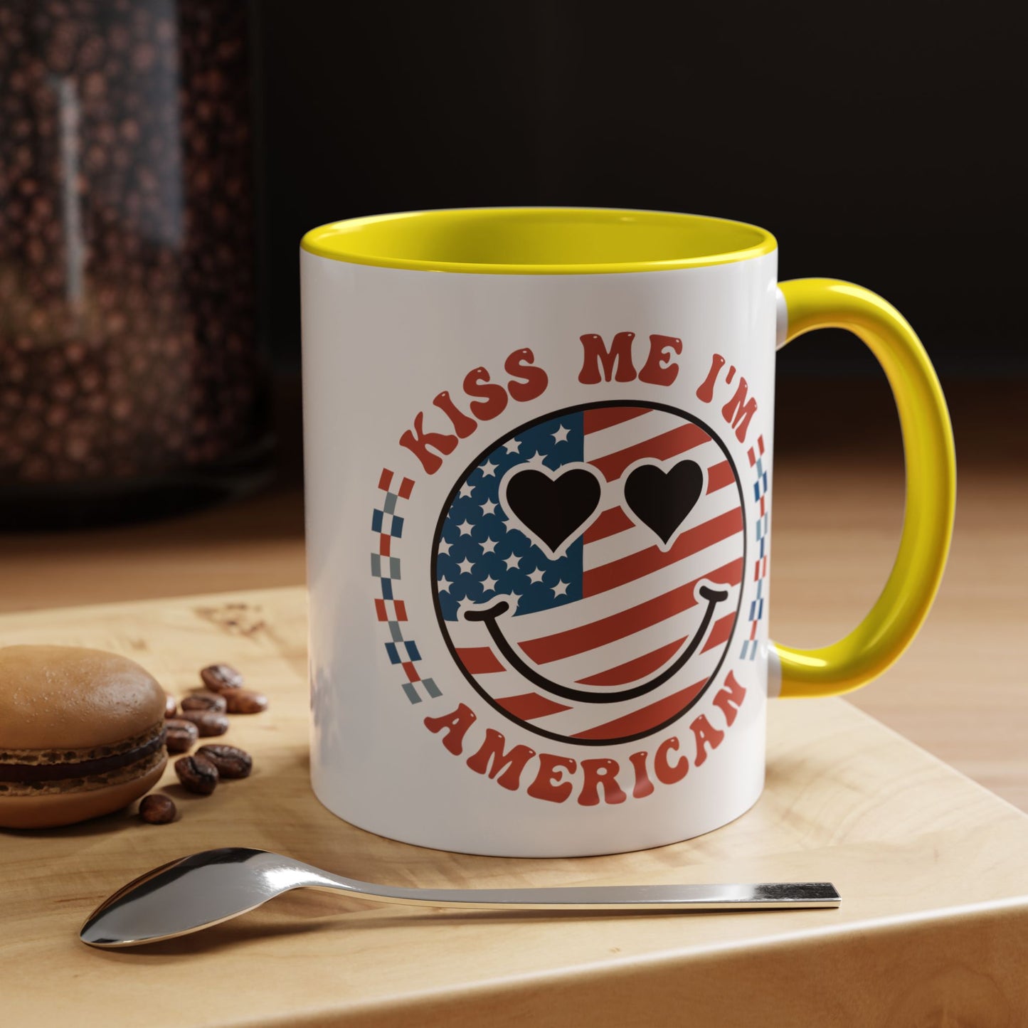 4th of July Mug - Kiss Me I'm American