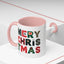 Christmas - Merry Christmas Black Red Green Patterned Text