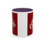 Christmas Mug - Merry Christmas White Text Maroon Background
