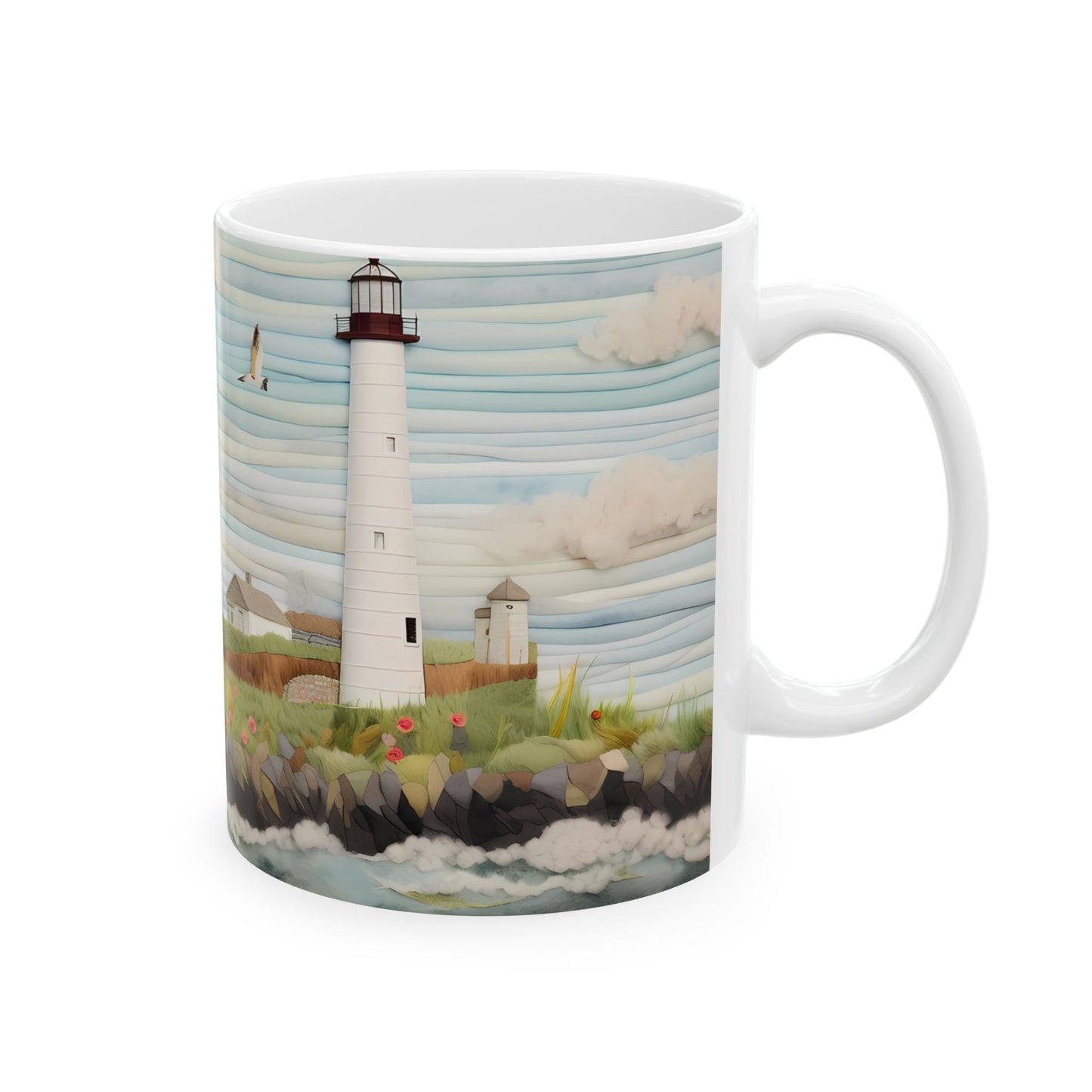 Artistic Mug - Felted Lighthouse