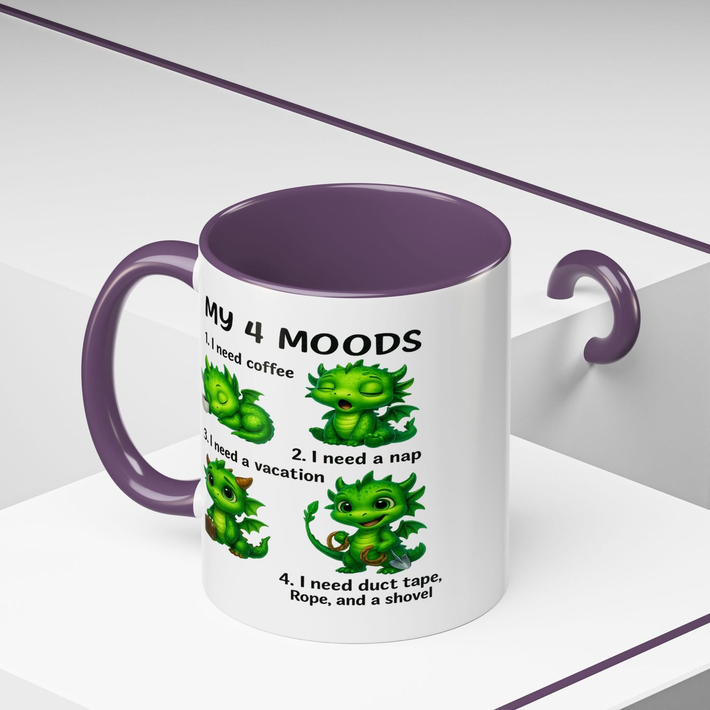 Humor Mug - My 4 Moods Dragon