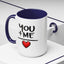 Anniversary Mug - You and Me Red Heart