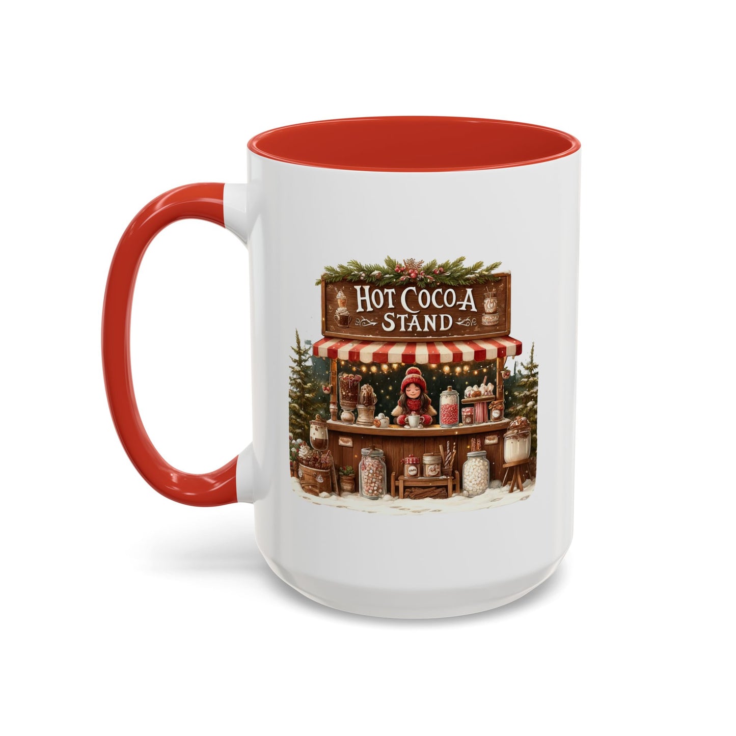 Christmas Mug - Hot Cocoa Stand White Text
