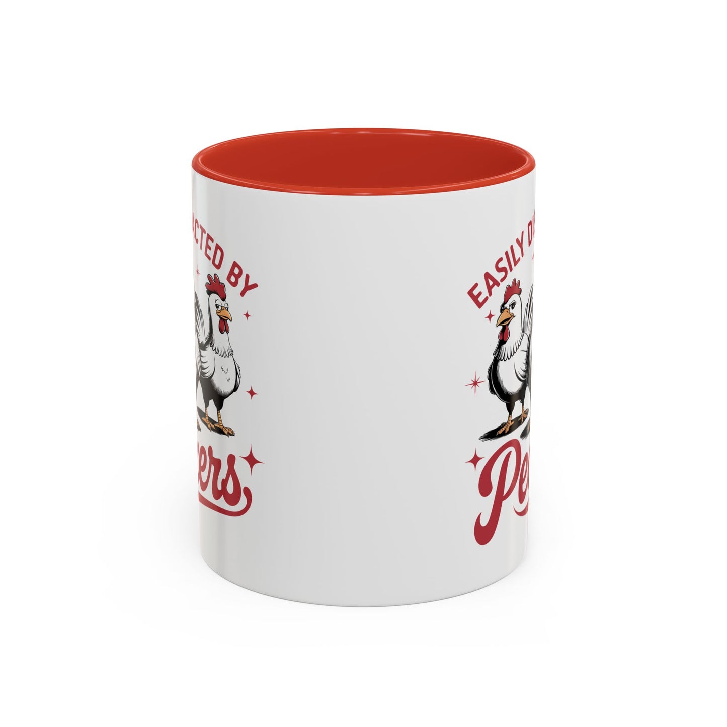 Humor Mug - Easily Distracted By Peckers