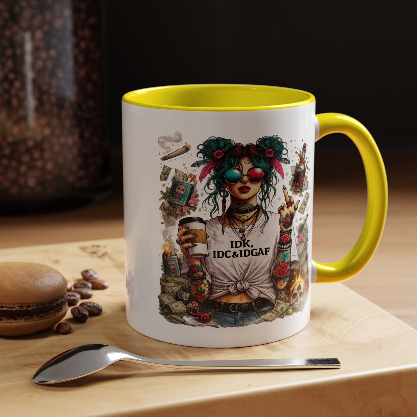 Humor Mug - The IDK IDC & IDGAF