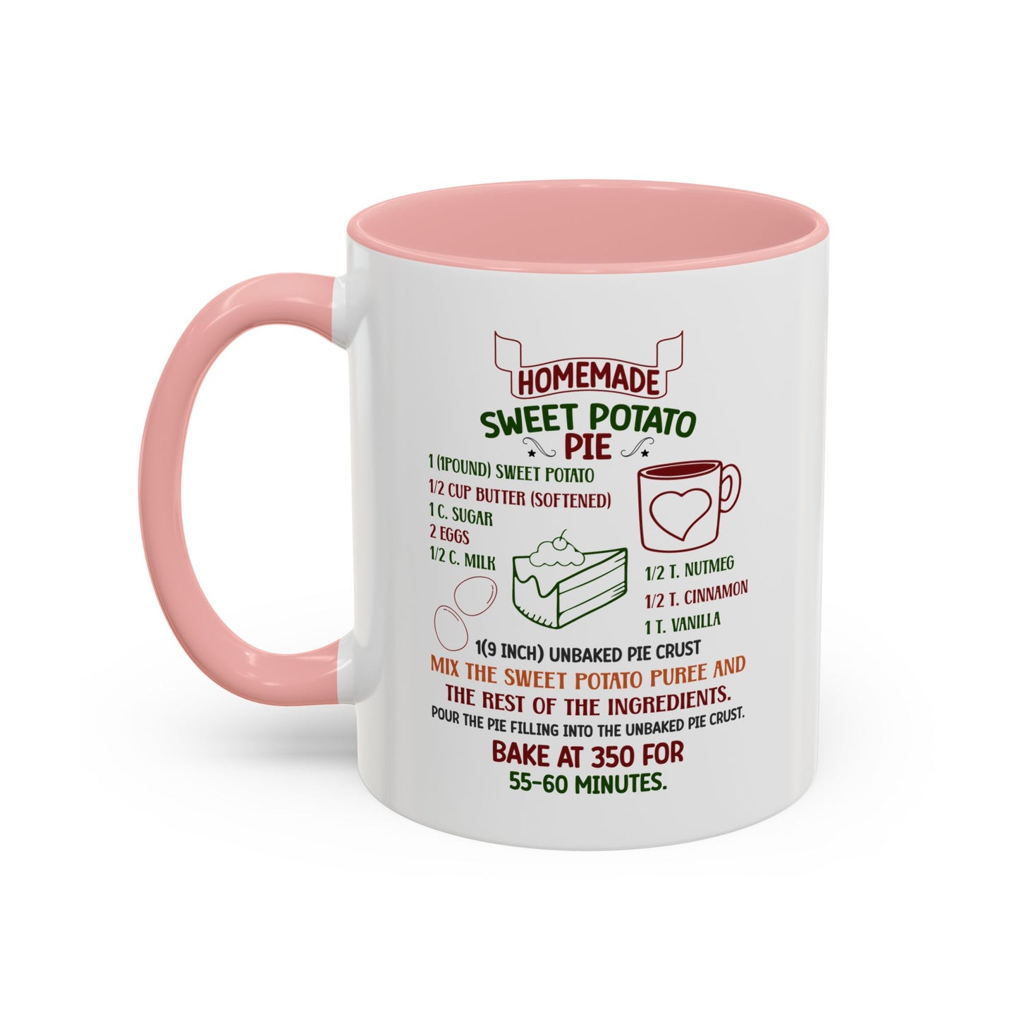 Christmas Mug - Homemade Sweet Potato Pie Recipe