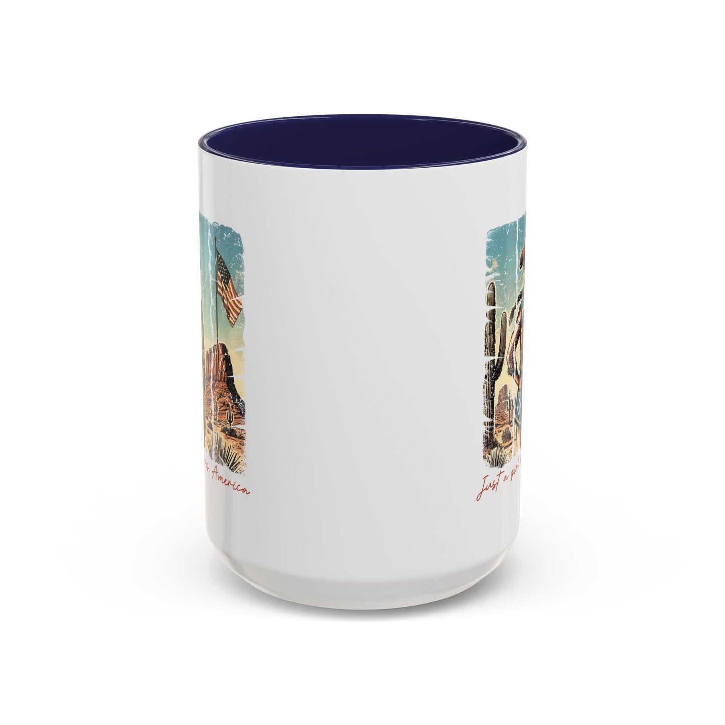 4th of July Mug - Just a Girl Who Loves America