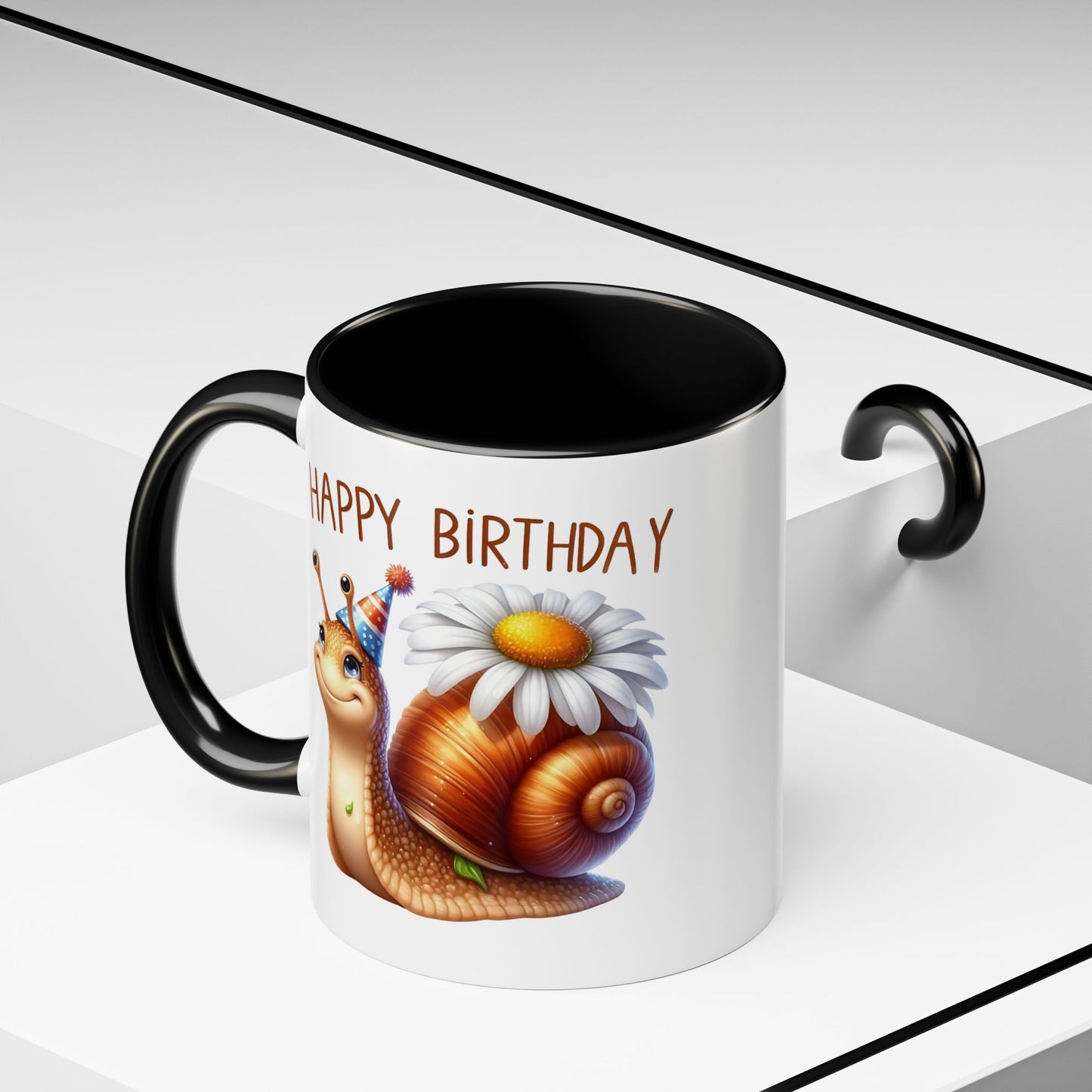 Birthday Mug - Snail Flower