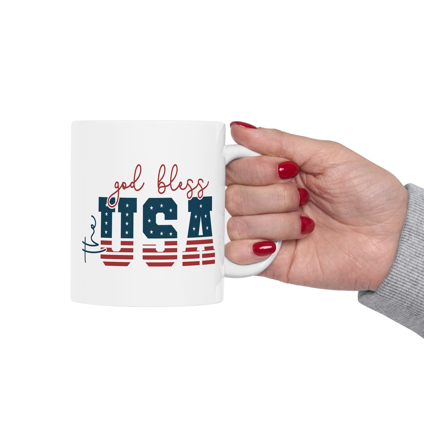 4th of July Mug - God Bless the USA