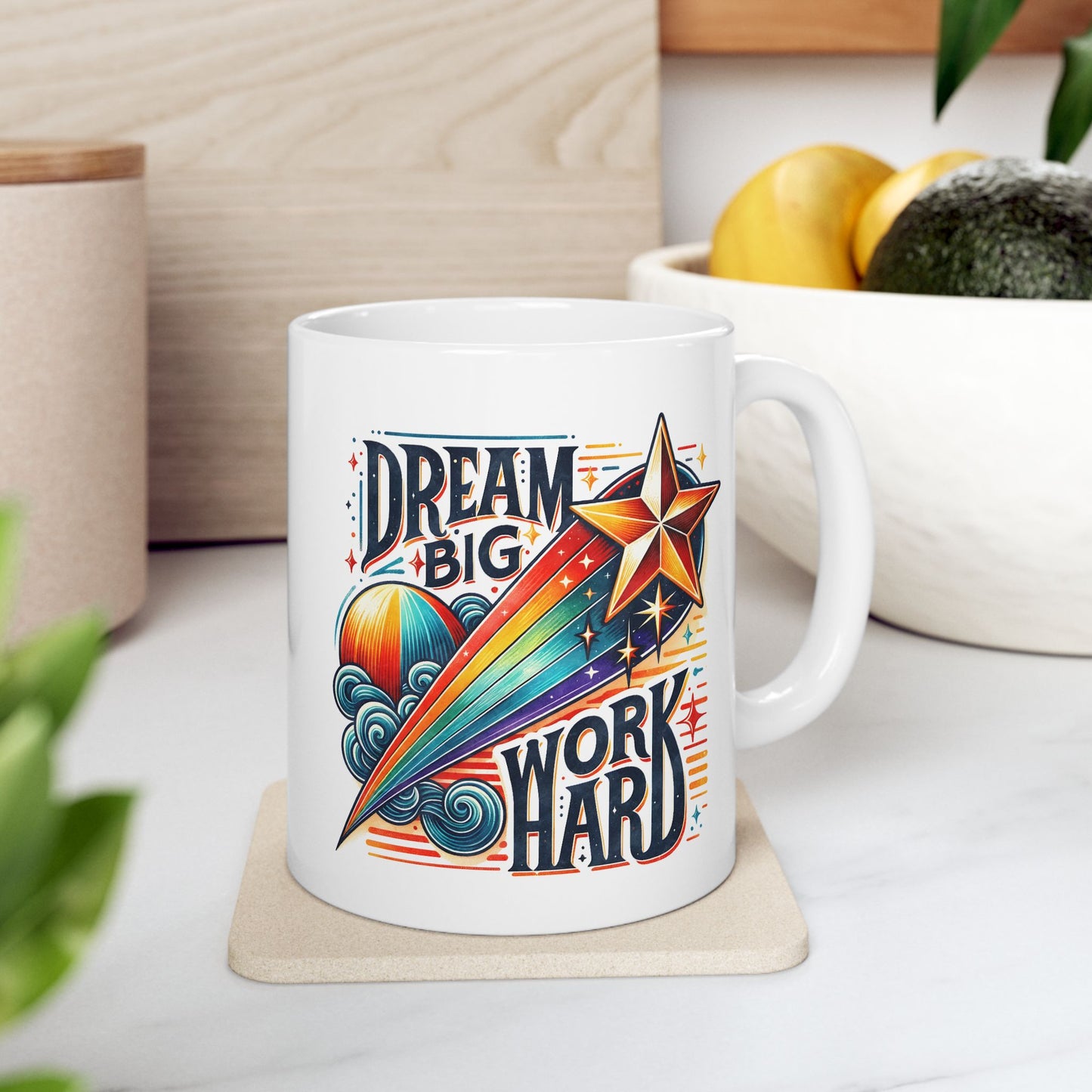 Motivation Mug - Dream Big work Hard 2