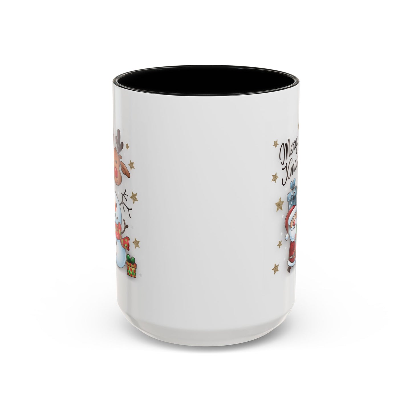Christmas Mug - Merry Xmas Santa Snowman Reindeer