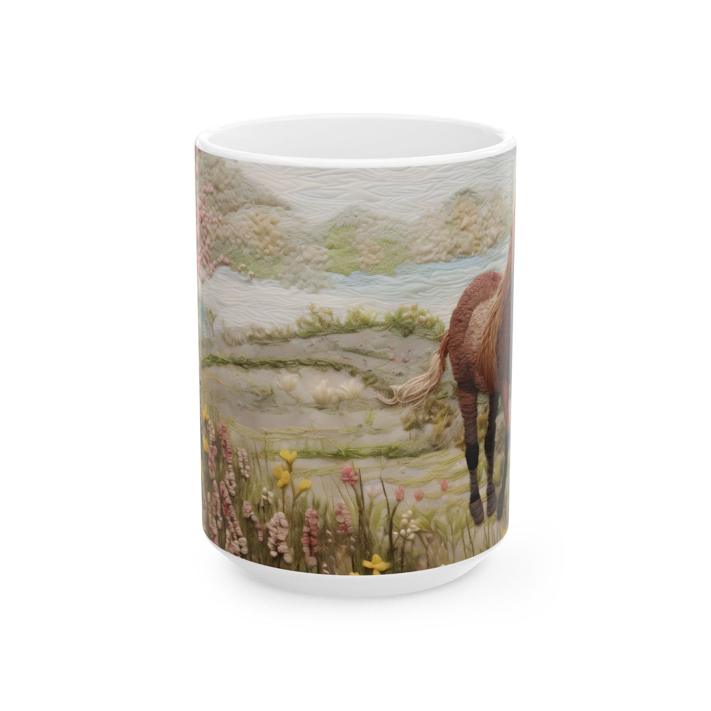 Artistic Mug - Felted Horse