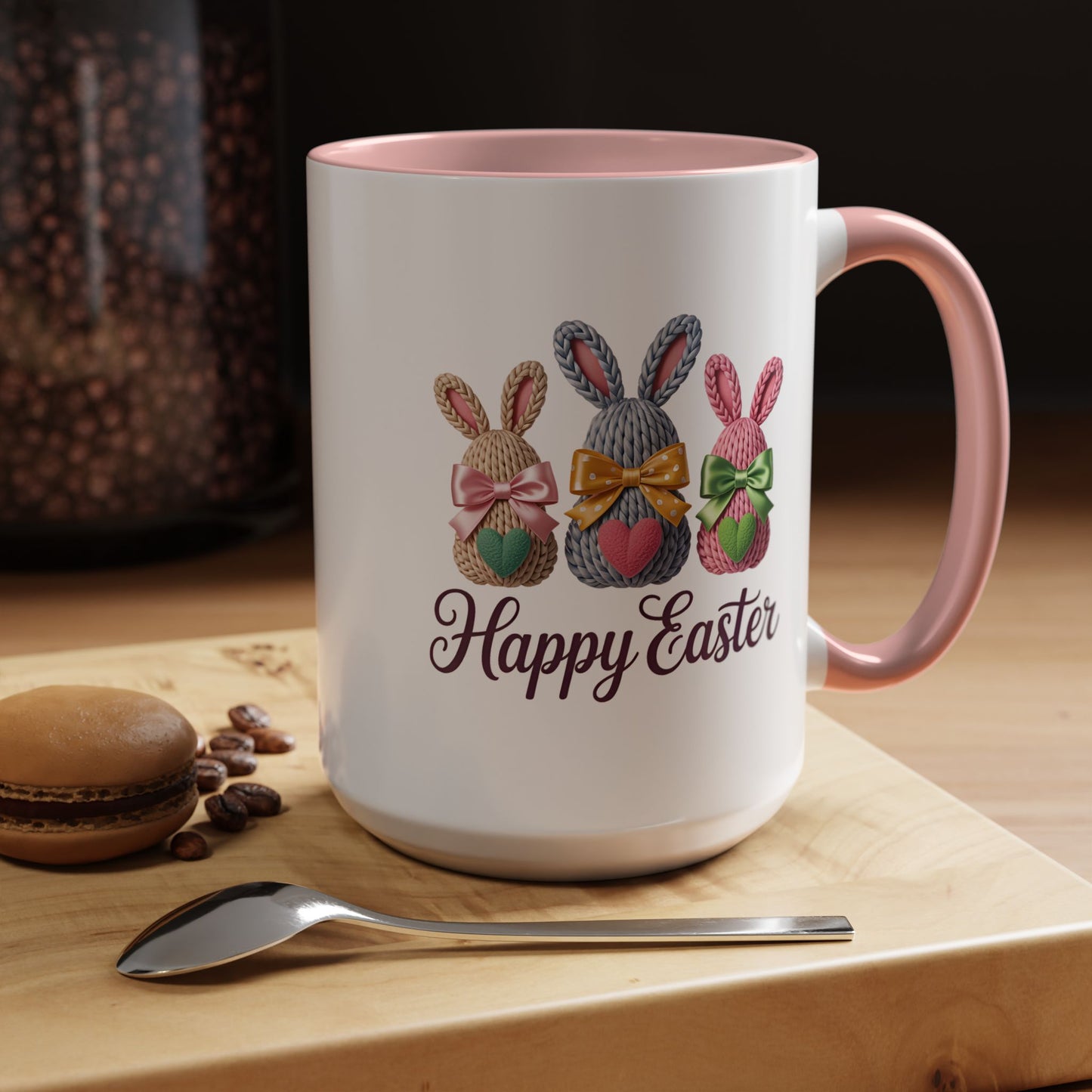 Easter Mug - Yarn Bunnies