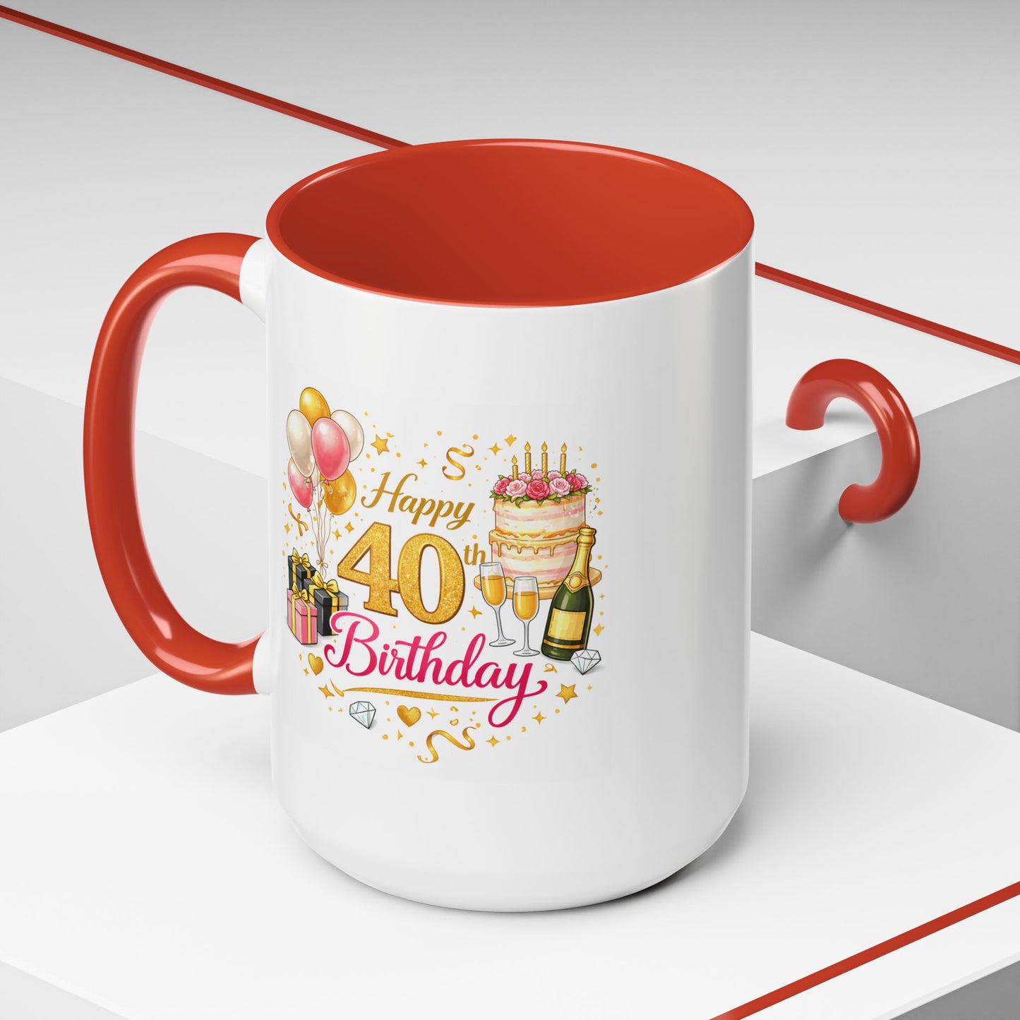 Birthday Mug - Happy 40th