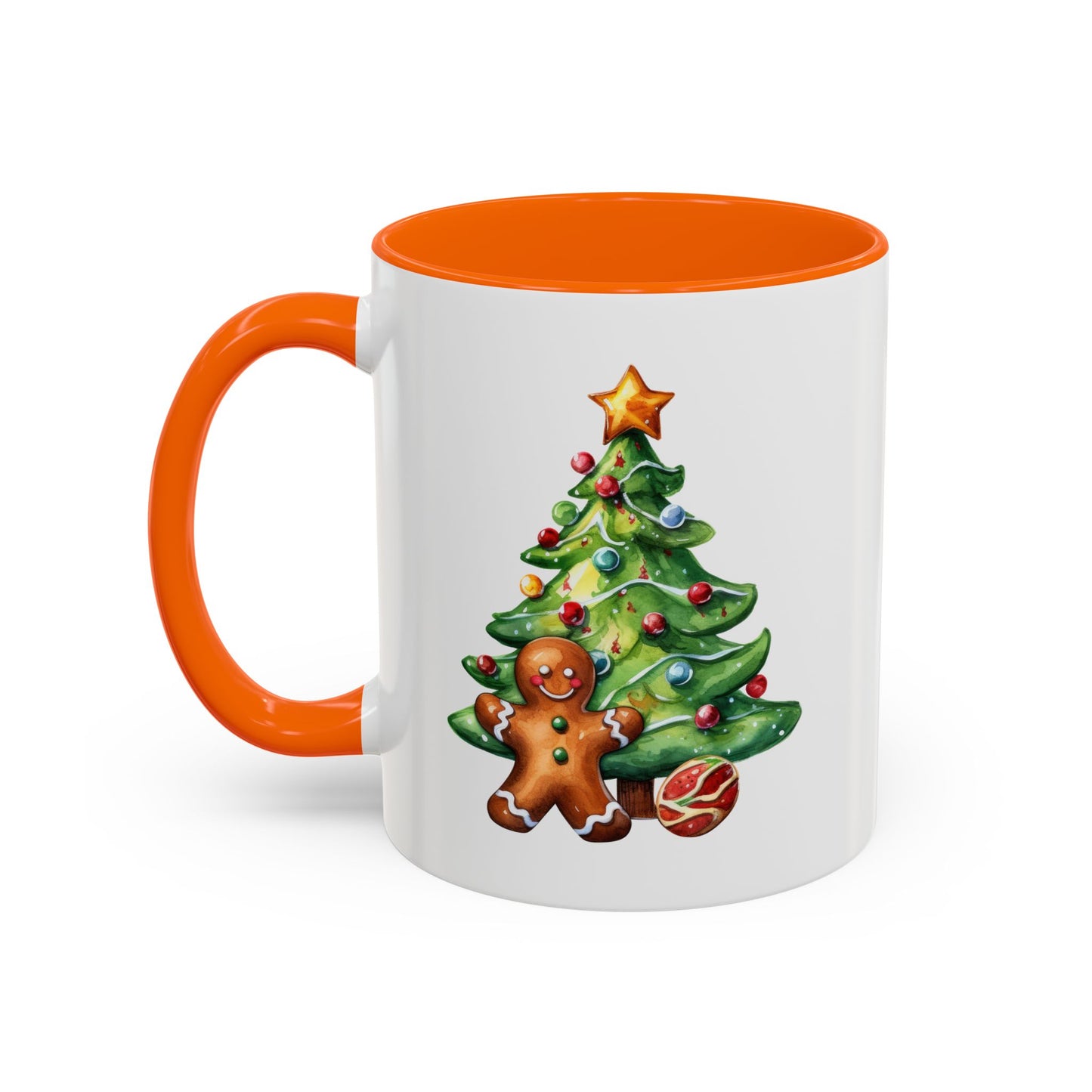 Christmas Mug - Gingerbread Man and Tree