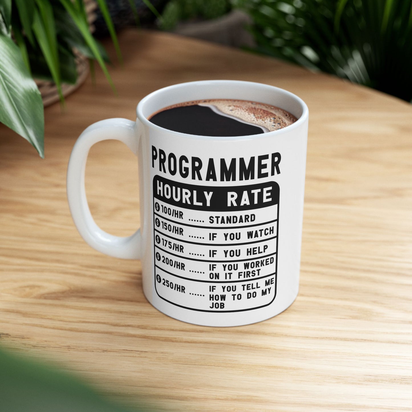 Office Mug - Programmer Hourly Rate
