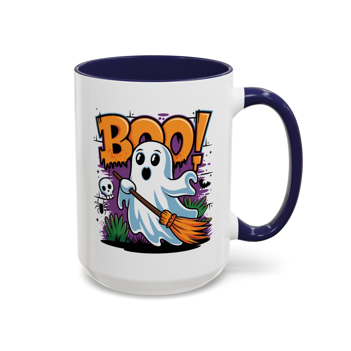Halloween Mug - Boo! Flying Ghost With Broom
