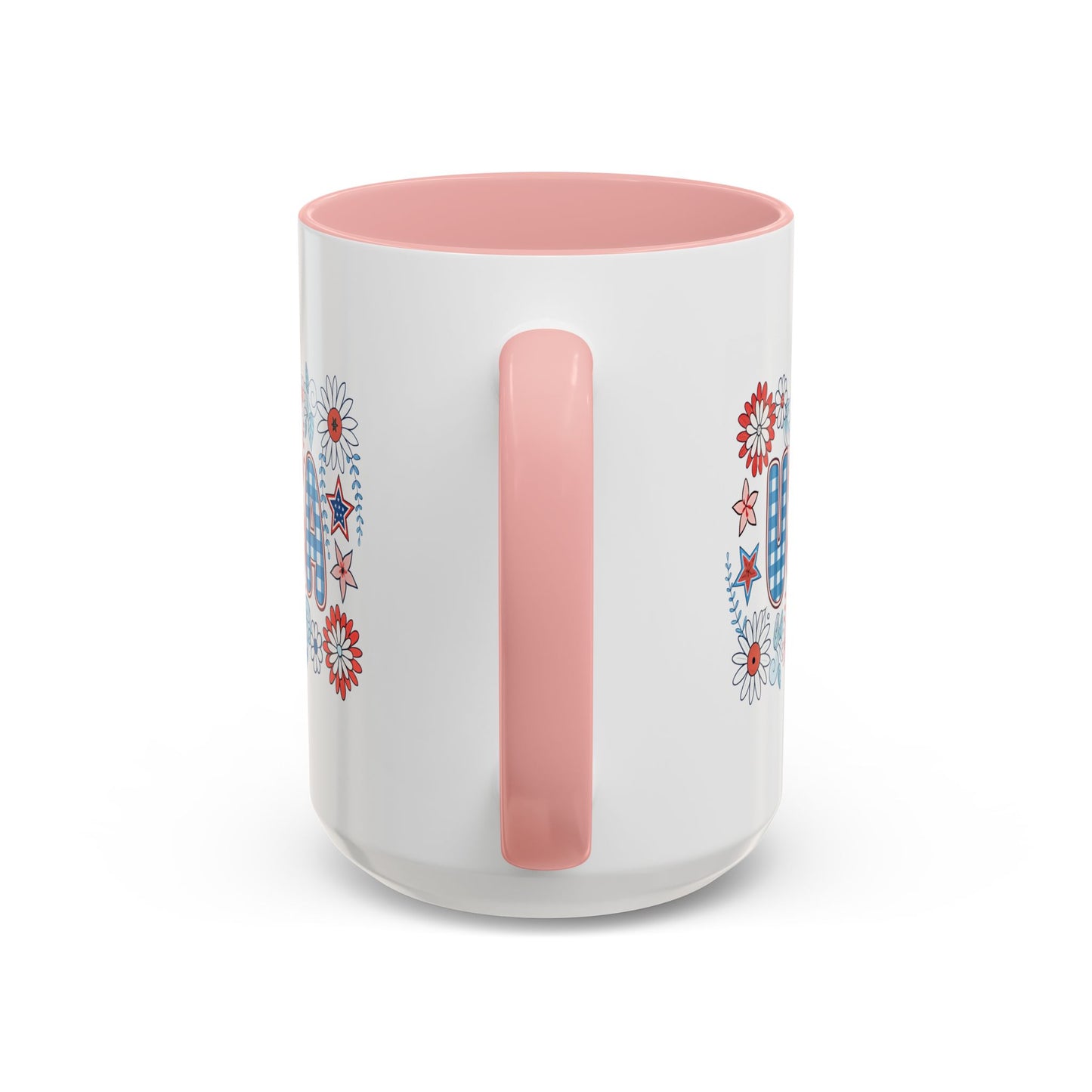 4th of July Mug - USA Preppy Floral