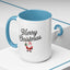 Christmas Mug - Merry Christmas Black Text Santa Present